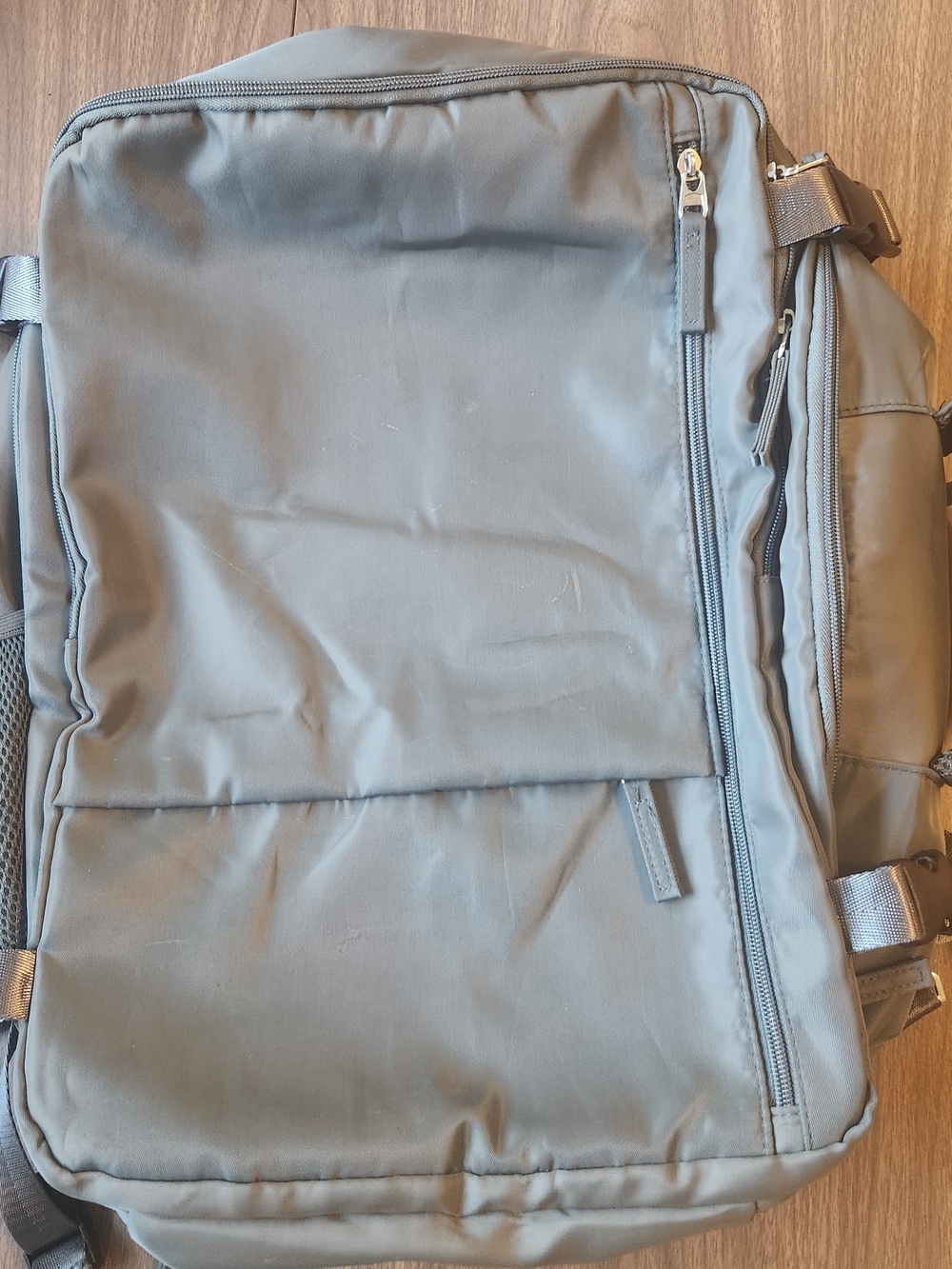 Men's Casual Gray Travel Backpack - Lightweight Everyday Bag